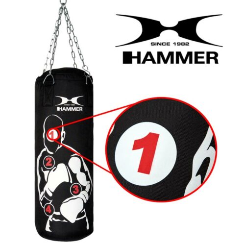 Boxsack HOME FIT SPARRING PRO von HAMMER SPORT mit Treffpunkten c